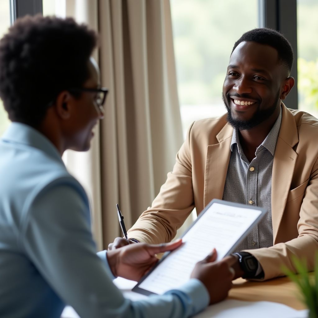 One-on-one financial coaching session