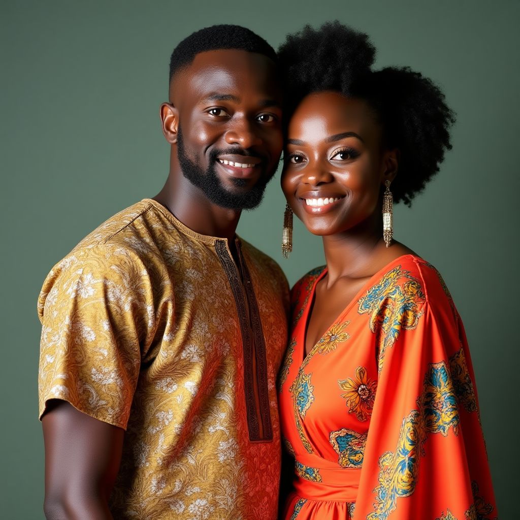 Portrait of Adwoa and Kwesi Boateng